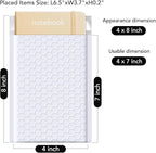 Fuxury Bubble Mailers 4x8 Inch White 200 Pack Padded Envelopes Usable Size 4x7" Thick Mailing Envelopes Bubble Opaque Padded Mailers Shipping Bags for Mailing Jewelry Makeup Small Business#000