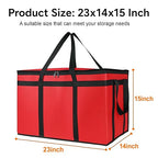 Bodaon 3-Pack Insulated Food Delivery Bag, XXXL Pizza Cooler Bags, Rideshare Delivery Bag, Warmer/Frozen, Cold/Hot Thermal Styrofoam Carrier for Car/Travel/Shopping/Catering