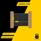 Bungee Cord Elastic Shock Cord 1/8" x 10' Bungee Rope for DIY, Tie Downs, Kayak and Outdoor - Black