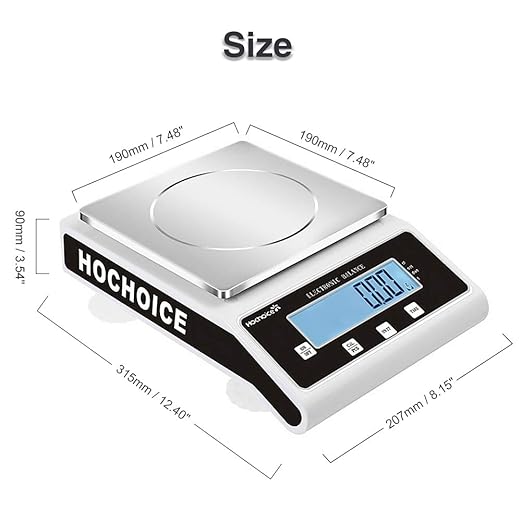 Lab Analytical Precision Scale 1000g x 0.01g | Weighs Grams, Ounces, Pounds and Carats | 0.01g High Accuracy Electronic Scientific Balance for Laboratory, Jewelry, Business | 1 Year Warranty