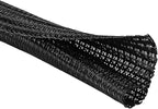 3/8"-25ft Cord Protector Wire Loom Tubing Split Sleeve Cable Sleeve for USB Power Audio Video Cables - Pet Chewing Protection, Flexible Cable Management Cover - Black