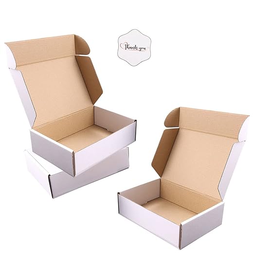 Shipping Boxes, 12''x9''x4'' Which is Anti-Impact Come with Exquisite Sealing Label.Suitable E-Commerce Packaging, Shipping Packaging.