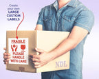 NextDayLabels - Full Page Labels 8.5 x 11 - White Shipping Labels - 8.5 x 11 Label Paper for Printer - Large Blank Matte Sticker Printer Paper - Laser/Inkjet Printer Labels (1 Per Sheet, 50 Labels)