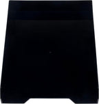 JAM PAPER Stackable Paper Trays - Black - Desktop Document, Letter, & File Organizer Tray - 2/Pack