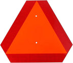 Reflective Slow Moving Vehicle Sign,Slow Moving Vehicle Triangle - 14"x16" 80 Mil thick Engineering Grade Plastic SMV Sign for Tractor,Golf Cart,Farm Equipment, UTV, Easy Installation