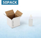 50 Pack Small Shipping Boxes 3x3x3 Inches, White Corrugated Cardboard Box for Shipping, Packing, Business, DIY