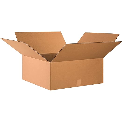 BOX USA 24x24x10 Corrugated Boxes, Large, 24L x 24W x 10H, Pack of 10 | Shipping, Packaging, Moving, Storage Box for Home or Business, Strong Wholesale Bulk Boxes