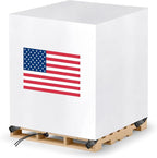 Pallet Cover Tarp Waterproof, Pallet Covers Heavy Duty Waterproof bulk Pallet Covers 48 x 48 x 60'' Outdoor Pallets Tarps Bulk Box Cover 48 x 48 x 60'' Custom White Fits Wood Patio Furniture