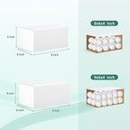 Eupako 30 Pack Small Shipping Boxes Assorted Sizes, 8x6x4 & 9x6x4 15 PCS Each Small Boxes, White Corrugated Box Mailers, Cardboard Boxes for Packaging Small Business, Mailing