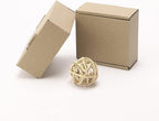 Ellbest 20pcs Mini Packing Boxes, Kraft Paper Boxes, 1.5 mm Thick for shipping, Storaging Small items, 3.38 * 3.38 * 1.53 inches Kraft Brown Boxes for Storage