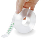 Clear Double Sided Tape(1 in x 15 ft) Extra Long Mounting Tape,Strong Adhesive,Residue-Free for Hanging Pictures, Mounting Decor