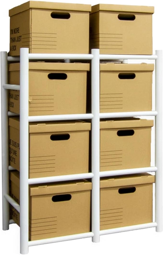 PROSLAT 65004 Bin Warehouse 8 File Box/Tote Storage System