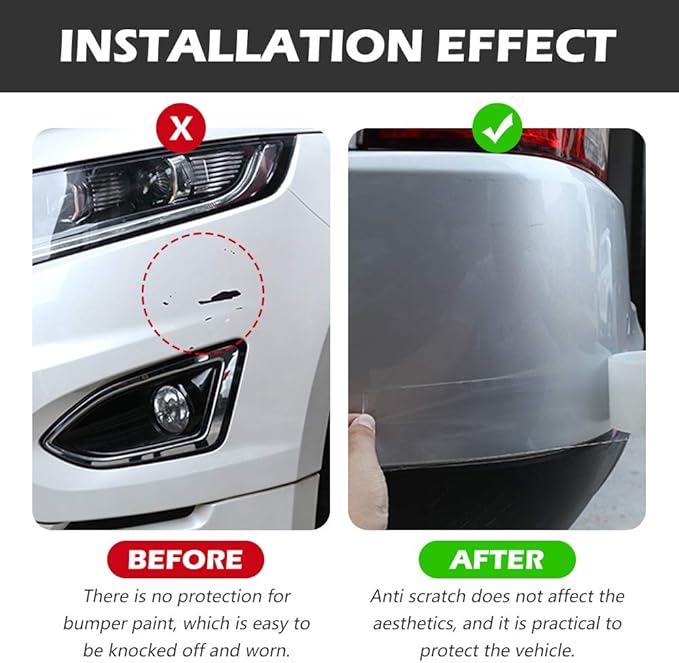 CloudBuyer Universal Car Door Edge Protector, Clear Sill Guard Film with Anti-Collision Protection for Most Vehicles (33Ft x 2.7In, Transparent)