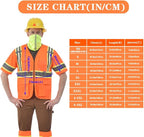 AYKRM 11 color High Vis Reflective Safety Vest for Women Men Security Pocket Zipper