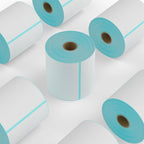 9527 Product 4" x 6" Direct Thermal Shipping Labels for Zebra 2844 ZP-450 ZP-500 ZP-505 Thermal Printers,Blank Direct Thermal Labels 4 Rolls 1800 Labels, 450 Labels/Roll 1" Core