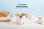 5x5x5 inch White Shipping Boxes, Corrugated Cardboard Small Boxes for Business Mailing, Packing, Moving, Storage, 30 Pack