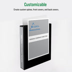Office Essentials Economy View 3 Ring Binders, 1.5" Round Rings, 2.1" Spine, 275-Sheet Capacity, White Binders, Ideal for Occasional Use and Light Referencing (4-Pack of 03128)