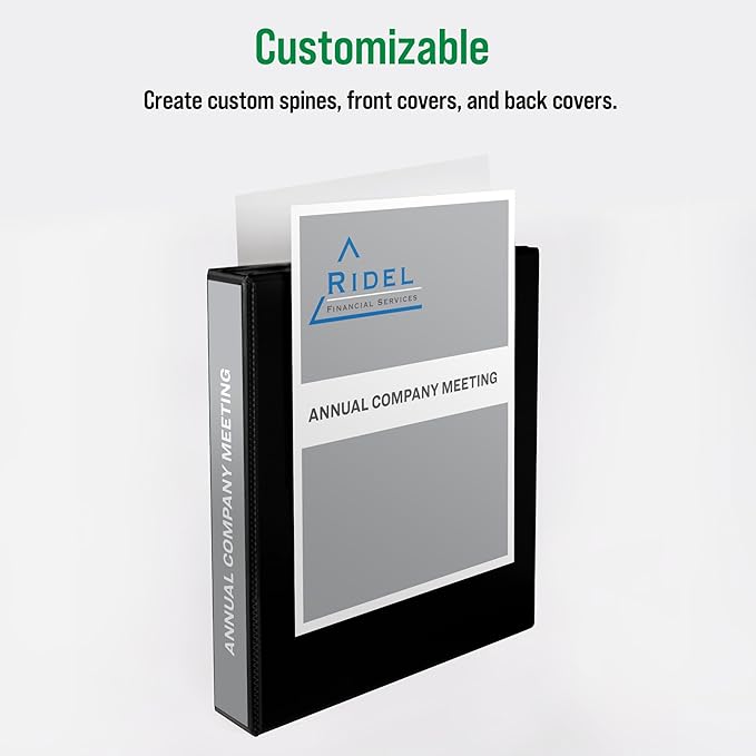 Office Essentials Economy View 3 Ring Binders, 1.5" Round Rings, 2.1" Spine, 275-Sheet Capacity, White Binders, Ideal for Occasional Use and Light Referencing (4-Pack of 03128)