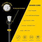 Bungee Cord Elastic Shock Cord 5/32" x 25' Bungee Rope for DIY, Tie Downs, Kayak and Outdoor - Black