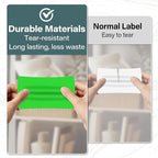 500 Pcs Large Moving Labels for Boxes 3 ×5 Inch Vinyl Self Adhesive Rectangle Stickers Color Coding Labels Waterproof Removable for Storage Bins Classroom Office Warehouse, Fluorescent Green