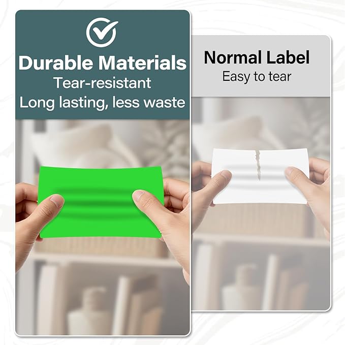 500 Pcs Large Moving Labels for Boxes 3 ×5 Inch Vinyl Self Adhesive Rectangle Stickers Color Coding Labels Waterproof Removable for Storage Bins Classroom Office Warehouse, Fluorescent Green