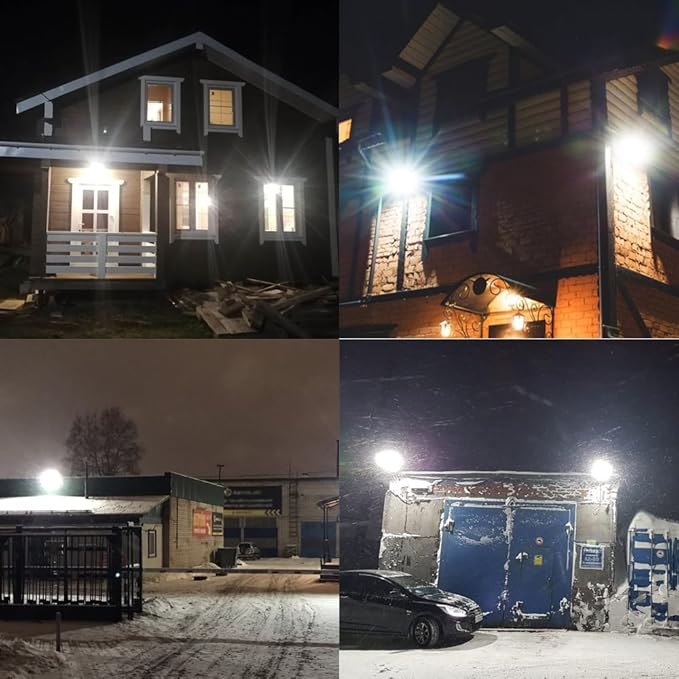 150W LED Flood Lights Outdoor 2 Pack,13000LM Super Bright Security Light, IP66 Waterproof Outdoor Floodlight,6500K Daylight White Exterior Spot Lights for Yard,Backyard,Stadium