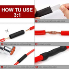 Chanzon 3:1 Ratio 1-1/4" (30mm) Heat Shrink Tubing - Marine Grade Waterproof Adhesive Lined - 4Ft Roll (1.22M Total Length) Clear/Transparent Polyolefin Sleeving Wrap Shrinking 3 to 1 Ratio 1pcs