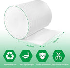 Moving Supplies, Foam Wrap Roll 16" Wide x 80' Length, For Protecting Fragile Articles,Furniture,Transportation Packing,Stuffing of Carton,with 30 Fragile Stickers