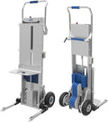 Electric Stair Climbing Dolly, 375 lb Capacity Stair Climbing Hand Truck with Power Lift, 2 in 1, Aluminum Hand Truck with Auto Edge Brake