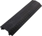 Medium 3 Pack - Floor Cord Cover Cord Protector Drop Over Drop Trak Cable Ramp for Office Warehouse - Black