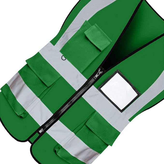 BeautyWill Custom Logo Safety Vest Class2 High Visibility Reflective Vest Breathable Construction Vest
