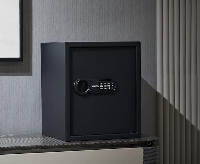 RPNB Deluxe Safe and Lock Box,Digital Keypad Safe Box,Steel Alloy Small Safes, Keypad Lock,Perfect for Home Office Hotel Business Jewelry Cash Use Storage,1.8 Cubic Feet