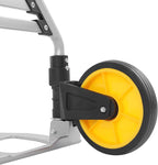 Folding Stair Climbing Cart Trolley 309 Lbs Capacity, Heavy Duty Aluminum Hand Truck Dolly Cart W/Wheel & Telescoping Handle for Home, Moving, Groceries, Warehouse