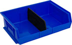 Akro-Mils 30255 AkroBins Plastic Storage Bins, Space-Saving Stackable Bins for Garage, Pantry, Craft Organization, 11-" x 16-" x 5-", Blue, 6-Pack