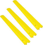 Electriduct Drop Trak Cable & Hose Protector Cord Cover - MINI - Yellow - 3 Pack