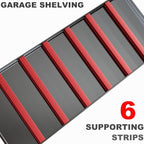 65" W Heavy Duty Garage Shelving, 84" H Garage Storage Shelves, 5 Tier Metal Shelving Unit, Adjustable Commercial Shelving, 2 Pack