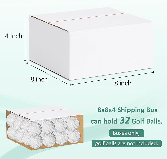 Eupako 8x8x4-Small-Shipping-Boxes-30-Pack-White-Corrugated-Box-Mailers, Cardboard Boxes for Packaging Small Business, Mailing