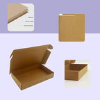 12x7x2 inches Shipping Boxes Bulk 25 Pack Brown, Corrugated Cardboard Box, Mailer Boxes for E-commerce Packaging and Holidays Gift, Small Giving Boxes for Wrapping Mailing Present