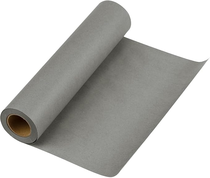 RUSPEPA Dark Gray Kraft Paper Roll - 12 inches x 100 feet - Natural Recyclable Paper Perfect for Crafts, Art, Small Wrapping, Packing, Postal, Shipping, Dunnage & Parcel