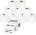 CLASSY 2" x 1" Direct Thermal Labels, 13000 Self-Adhesive Barcode Labels,Compatible with Rollo, Zebra Label Printers.