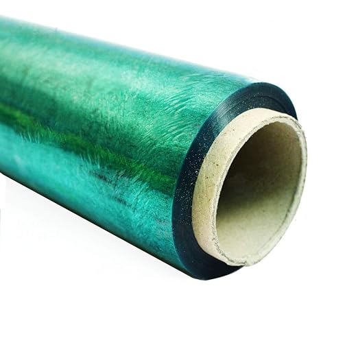 APQ 4 Rolls of Blown Hand Stretch Film 18" x 1500'. Green Hand Stretch Wrap, 80 Gauge. Tear Resistant Residue Free Film for Moving, Shipping, Wrapping. Industrial Grade Pallet Shrink Wrap Film.