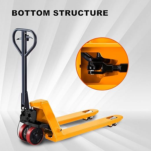 Tory Carrier Pallet Jack Hand Pallet Truck 48" Lx27 W 5500lbs Capacity with Brake System