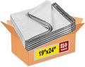 iMBAPrice 250 - 19x24 Premium Matte Finish White Poly Mailers Envelopes Bags (iMBA-7PM-250)