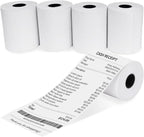 (5 Rolls) 2 1/4 x 85 Thermal Receipt Paper Rolls, POS Cash Register Paper Rolls, BPA Free 2.25x85ft Long Per Thermal Paper Receipt