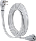 KUNCAN Appliance Power Extension Cord - 3 Prong Flat Wire SPT-3 14 AWG Heavy Duty Male to Female Extender Low Profile Grounded Cable for Major AC Unit, Air Conditioner, Refrigerator (12 Feet)