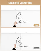 60"X 40" Large Magnetic Dry Erase Whiteboard, Wall Hanging Board with 8 Pens & 4 Dry Erasers & 30 Magnets, Sliver Aluminum Frame White
