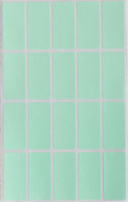 Royal Green Label tag Stickers 40mm x 19mm (1.57 inch x 0.75) Great for Envelope Seals - 100 Pack