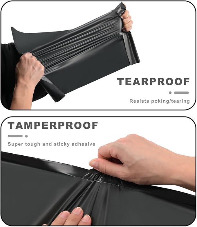 12x15.5 inch Biodegradable Shipping Bags,50 Count Compostable Poly Mailers with Eco Friendly Packaging Envelopes Supplies Mailing Bags