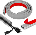 Cord Wall Cover, 39in Self-Adhesive Wire Covers for Cords on Wall, Extension Cable Hider for Floor, Mounted Tv, Home and Office Cavity 0.63" Wx0.31 H