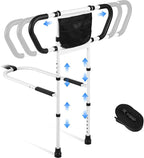 Klvied Bed Rails for Elderly Adults Safety, Bed Side Rails with Non-Slip Handles, Adjustable Bed Cane with Motion Light and Storage Bag, Fit King, Queen, Full, Twin